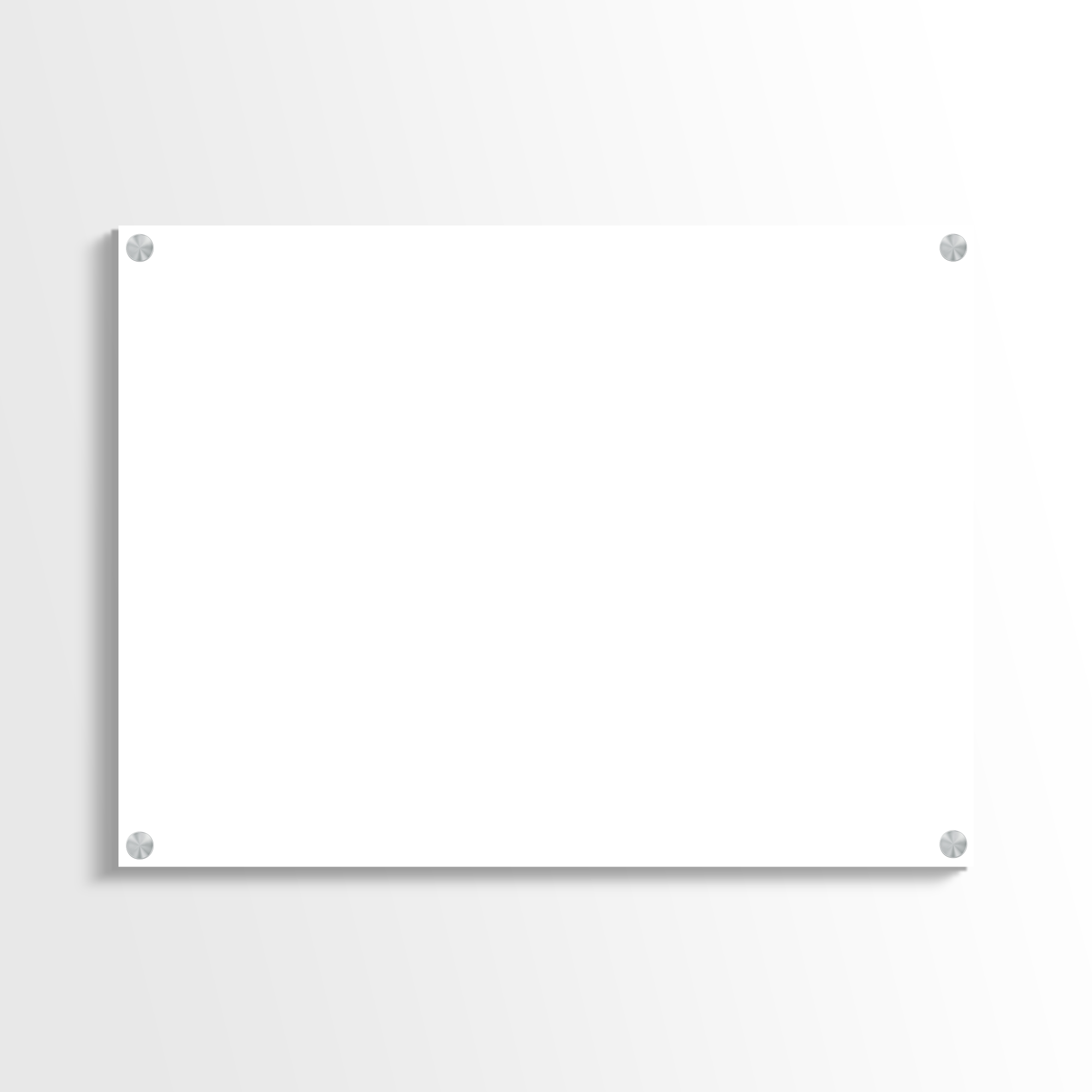 4x3 Landscape Plexiglass Acrylic Mockup PSD — Horizontal Wall Art Display